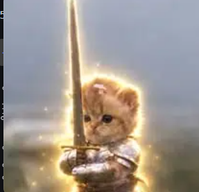 sword cat — original image